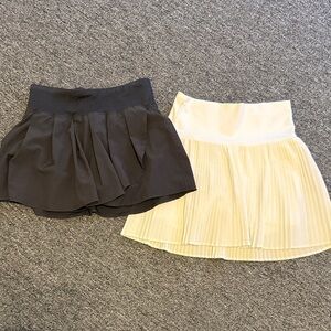 JoyLab Black and Cream Mini Skirt Duo